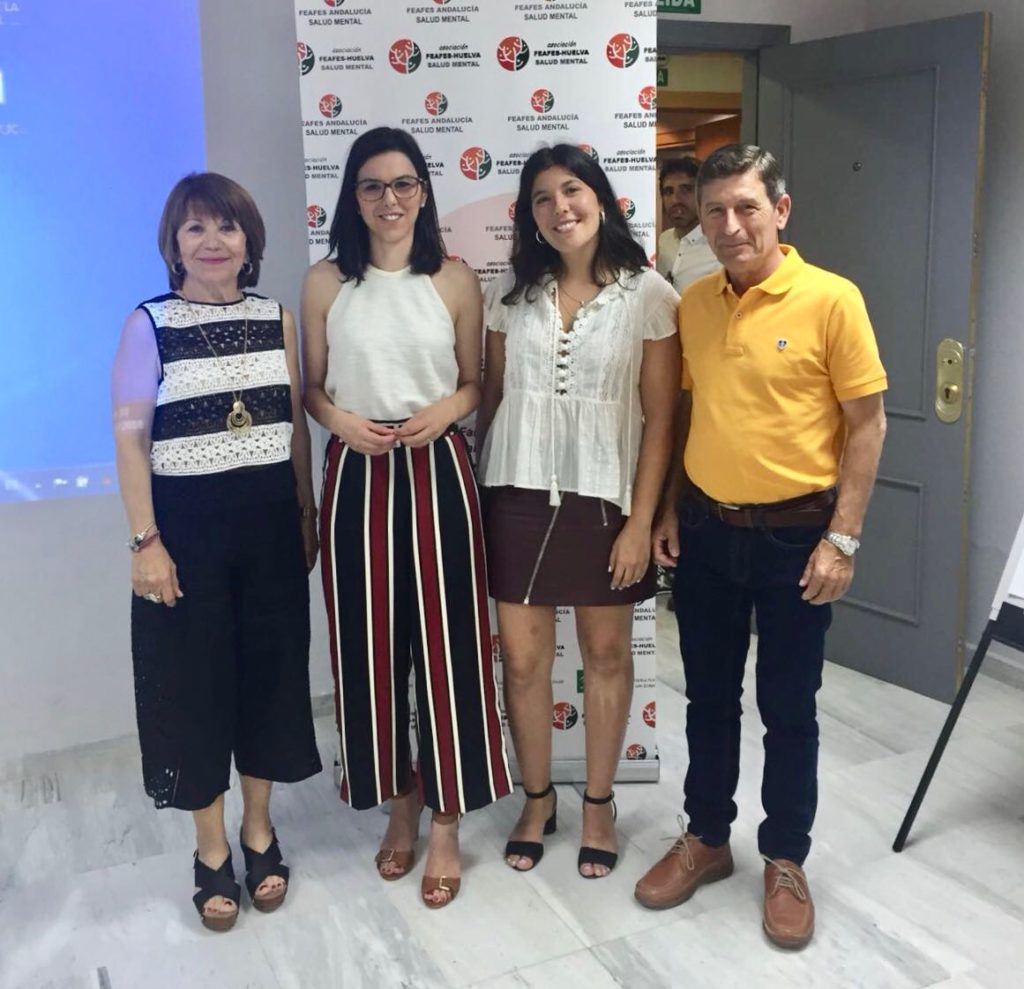 Organizadores y ponentes del seminario sobre patología dual en Huelva