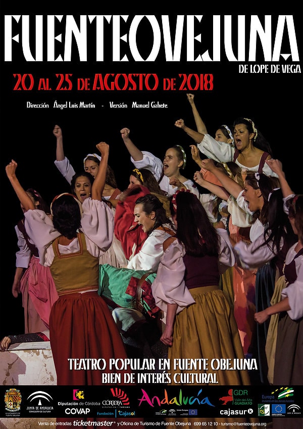 Cartel del Teatro Popular 2018 en Fuente Obejuna