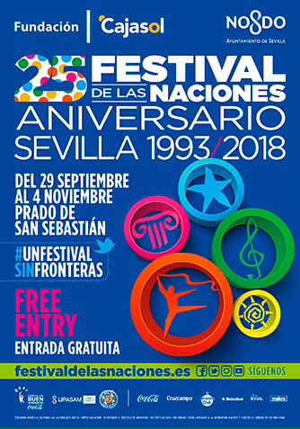 Cartel del XXV Festival de las Naciones en Sevilla