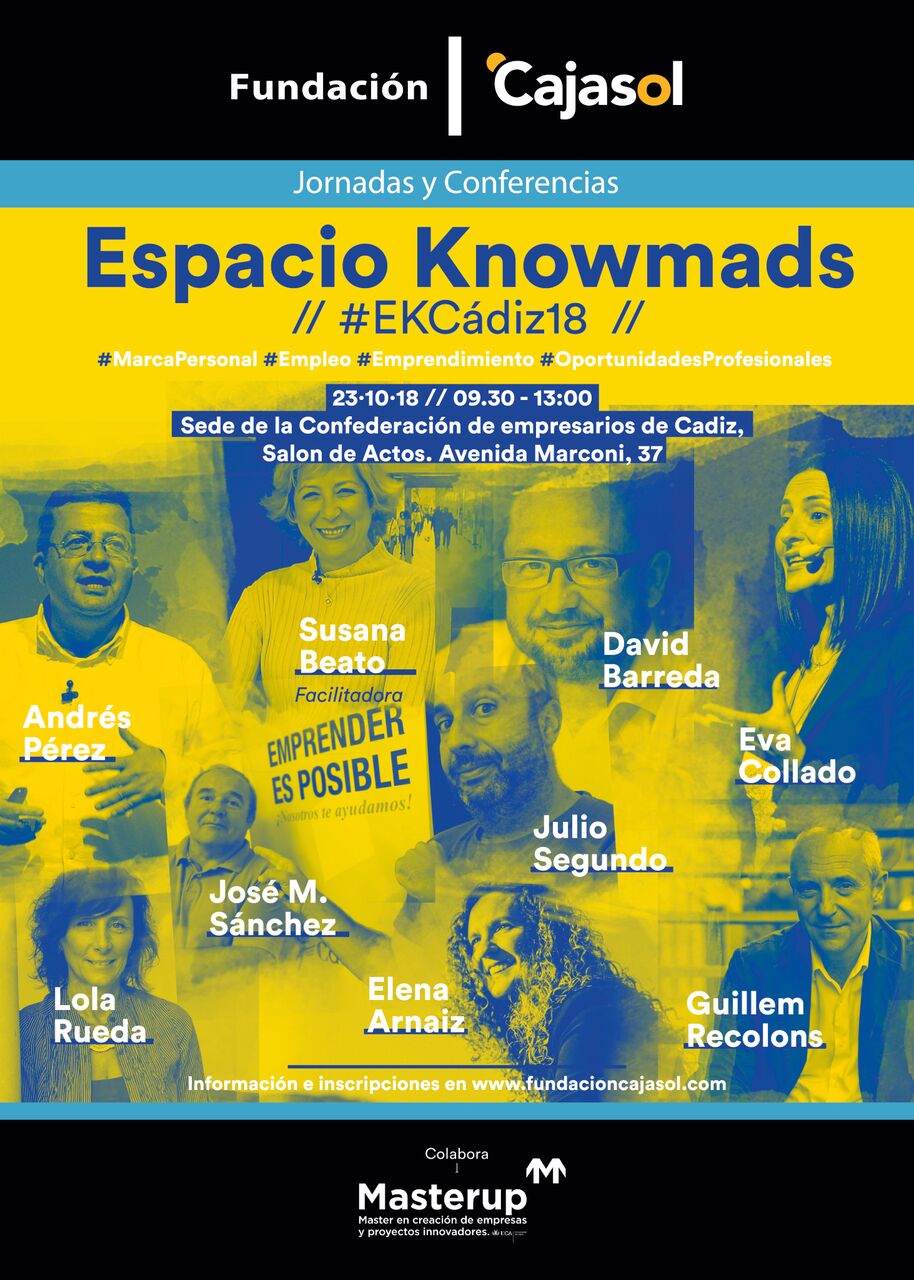 Cartel del Espacio Knowmads 2018 en Cádiz