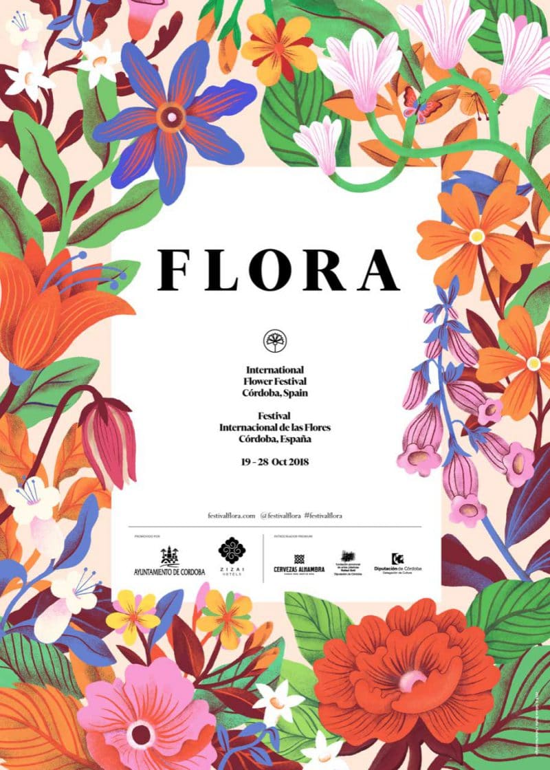 Cartel del Festival Internacional Flora en Córdoba 2018