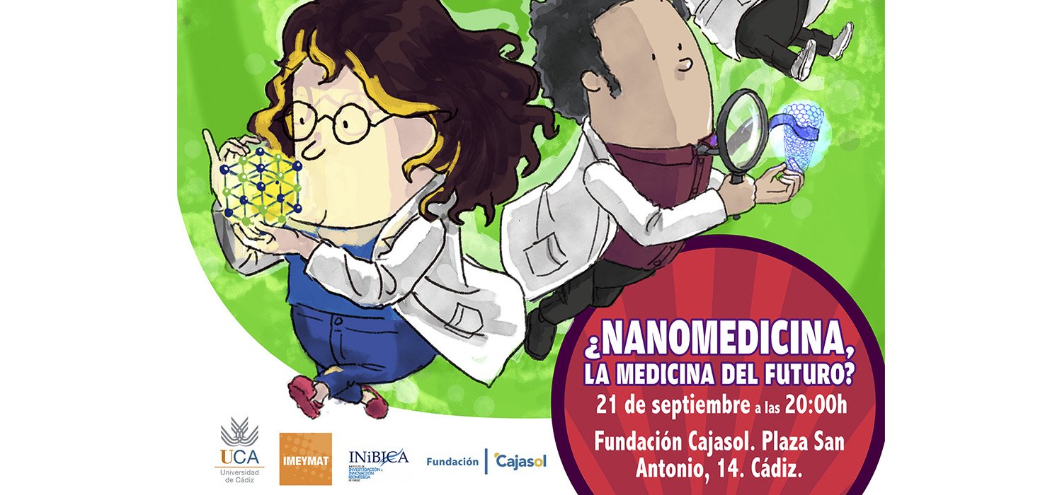 Cartel de las jornadas sobre Nanomedicina en Cádiz