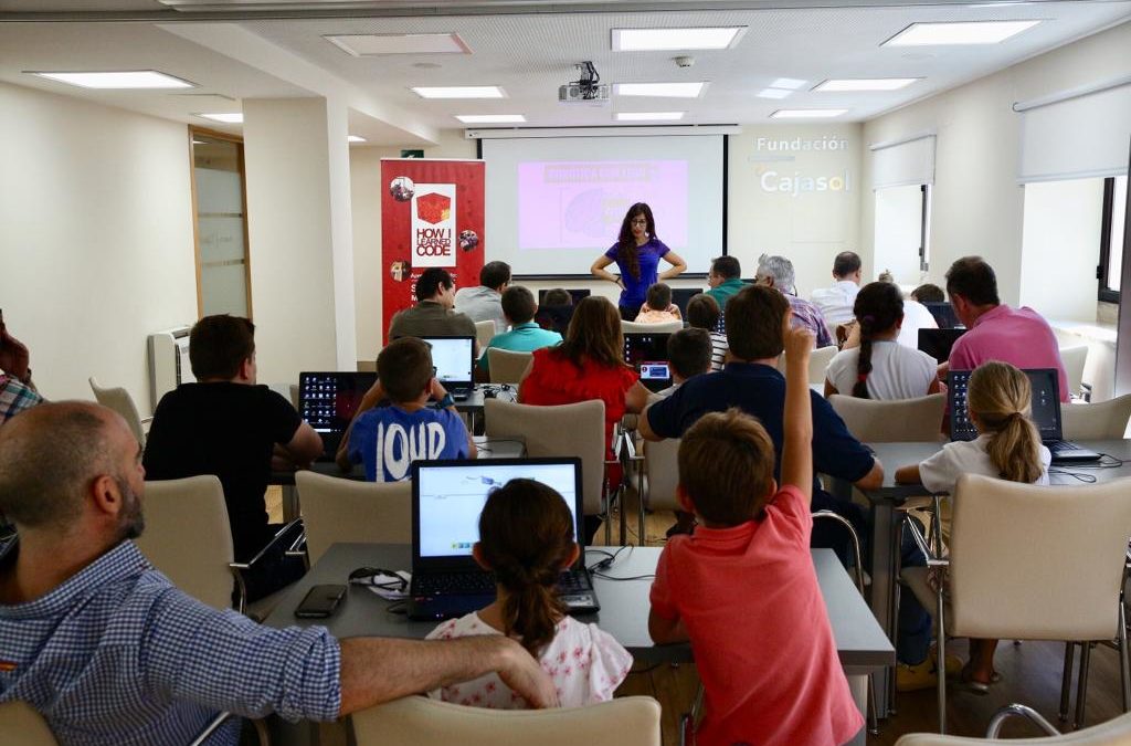 Mucha participación e interés en el Talle de robótica acerca de Lego WeDo en la Fundación Cajasol