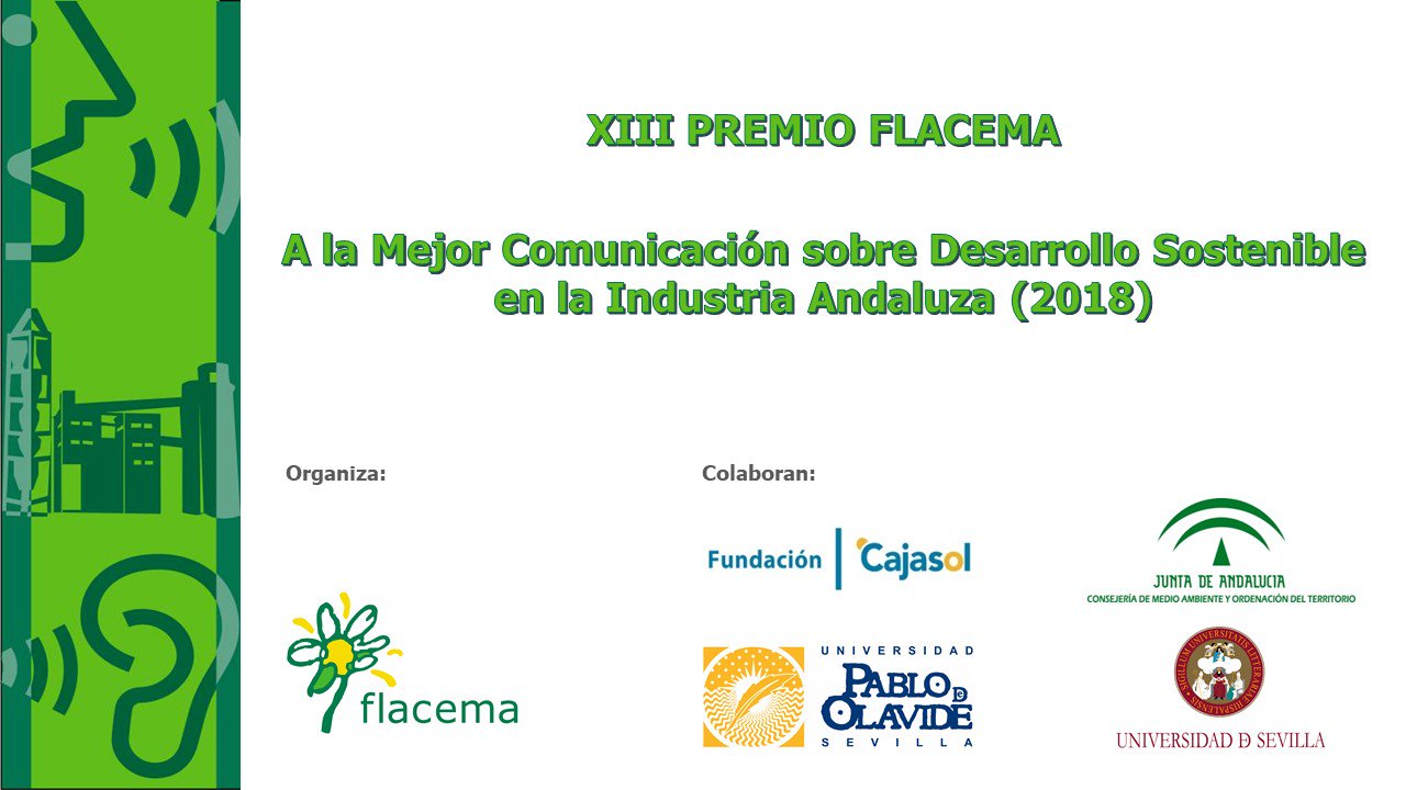 Cartel de la entrega de los XIII Premios Flacema a la Comunicación