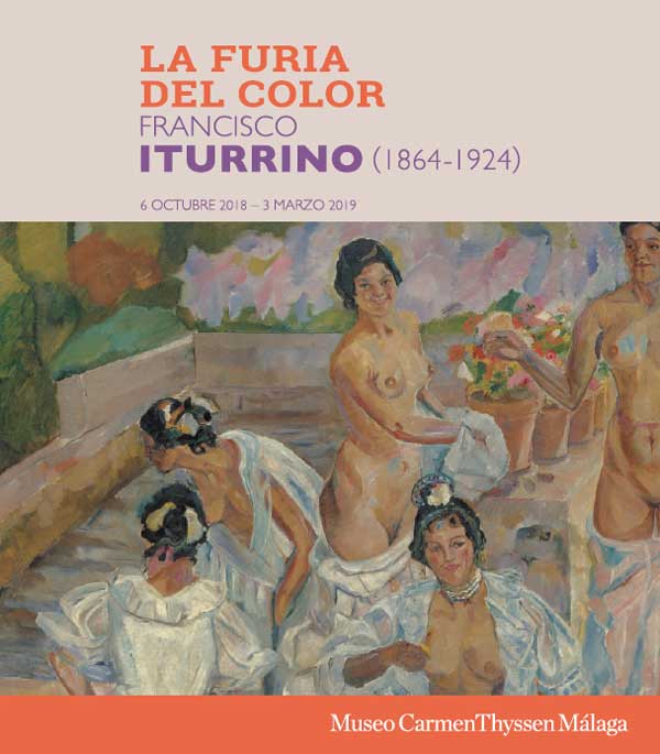 Cartel de la exposición 'La Furia del Color' de Iturrino en Málaga