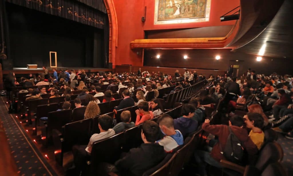 El patio de butacas del Teatro Villamarta, repleto para la función