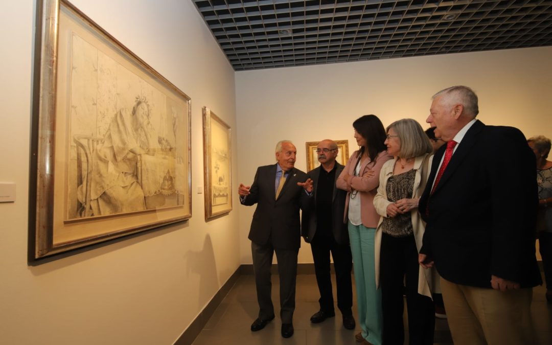 Inauguración de la exposición con obras de Emilio Serrano en la sede de la Fundación Cajasol en Córdoba