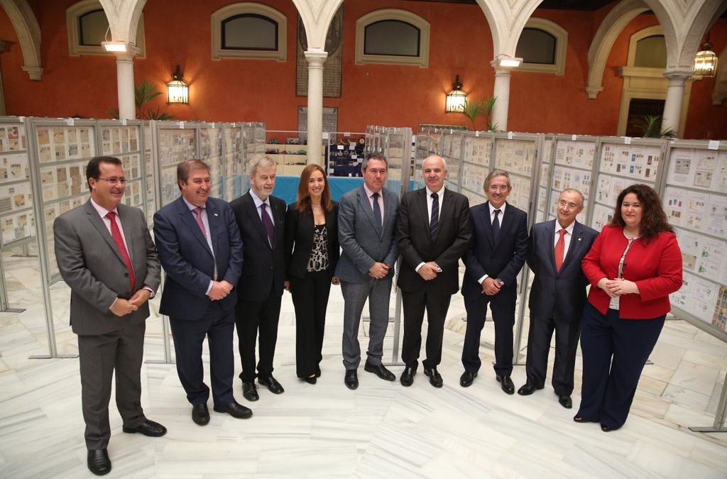 Inauguración de EXFILNA 2018 en la sede de la Fundación Cajasol en Sevilla