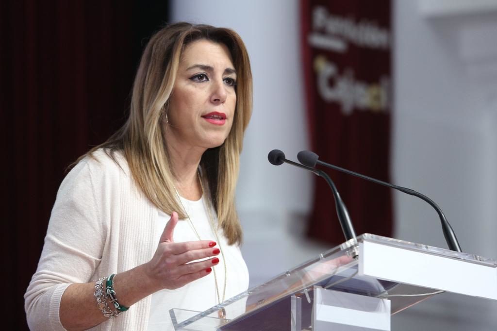 Susana Díaz, en la jornada informativa sobre la Ley de Igualdad de Género en Andalucía