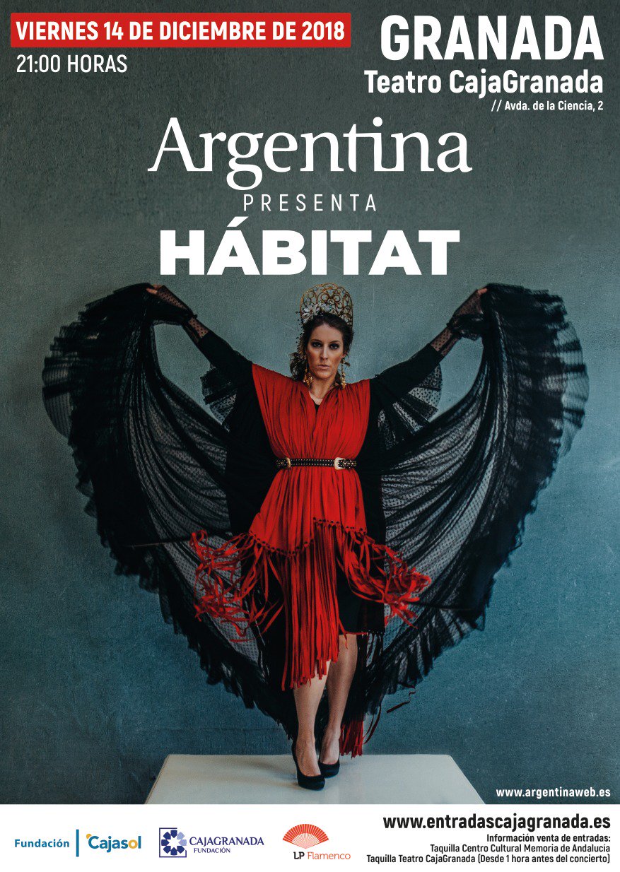 Cartel del concierto de Argentina en Granada