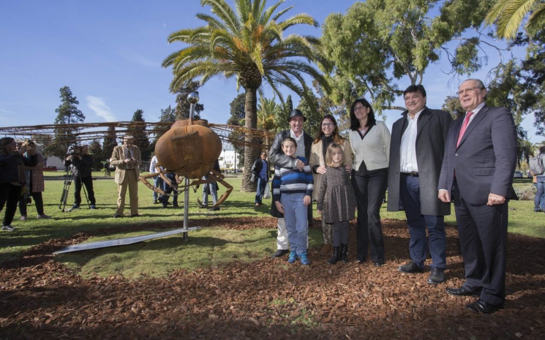 Inauguración de la escultura 'Imago' en Huelva