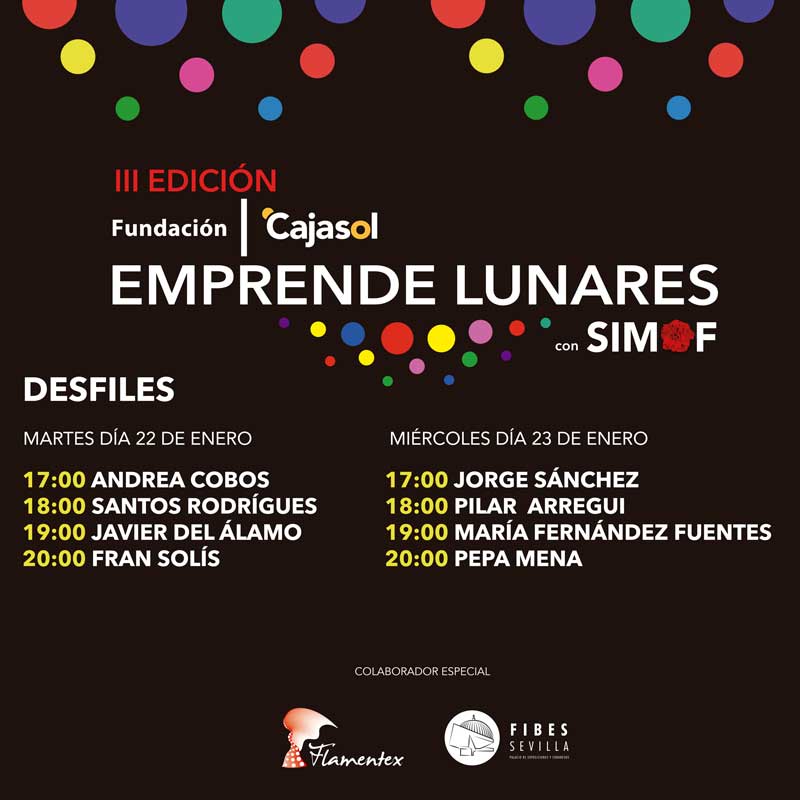Cartel III Concurso Emprende Lunares de la Fundación Cajasol