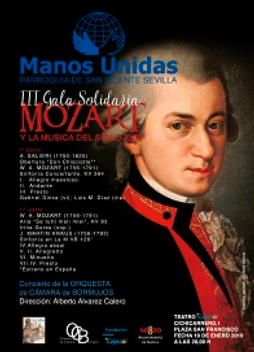 Cartel de la III Gala Manos Unidas Sevilla