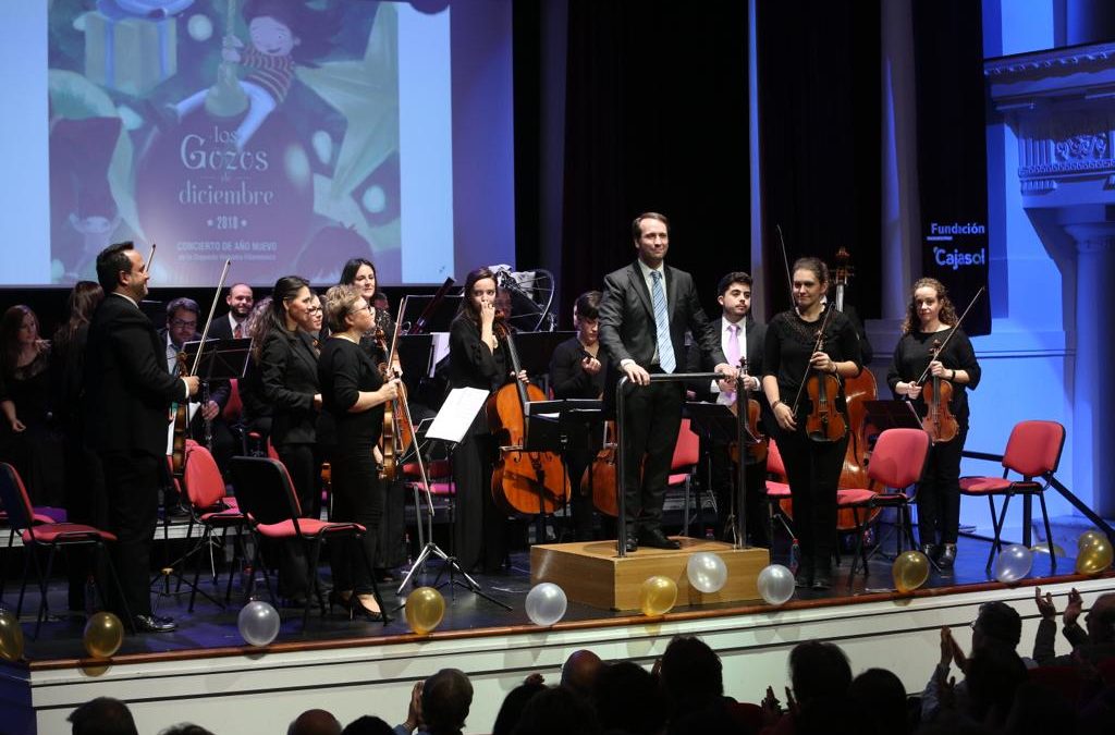 La Orquesta Hispania Filarmónica pone la banda sonora al inicio de 2019 en la Fundación Cajasol