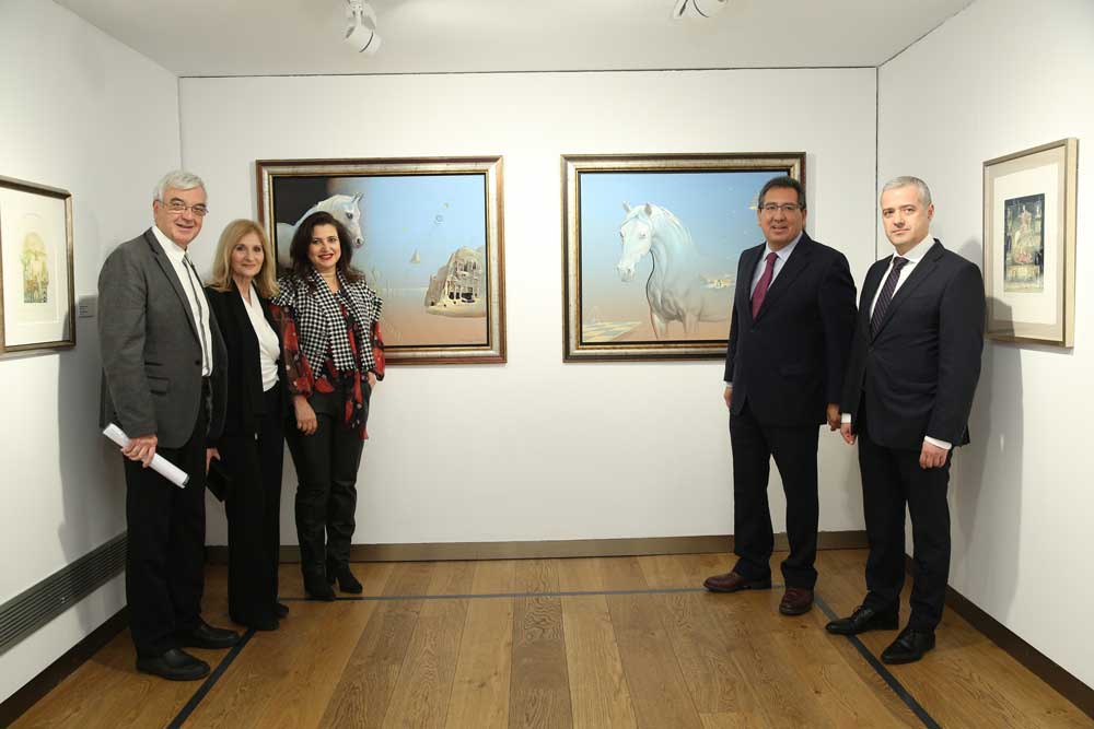 Inauguración de la exposición Mística, de Valentín Kovatchev, en la Fundación Cajasol