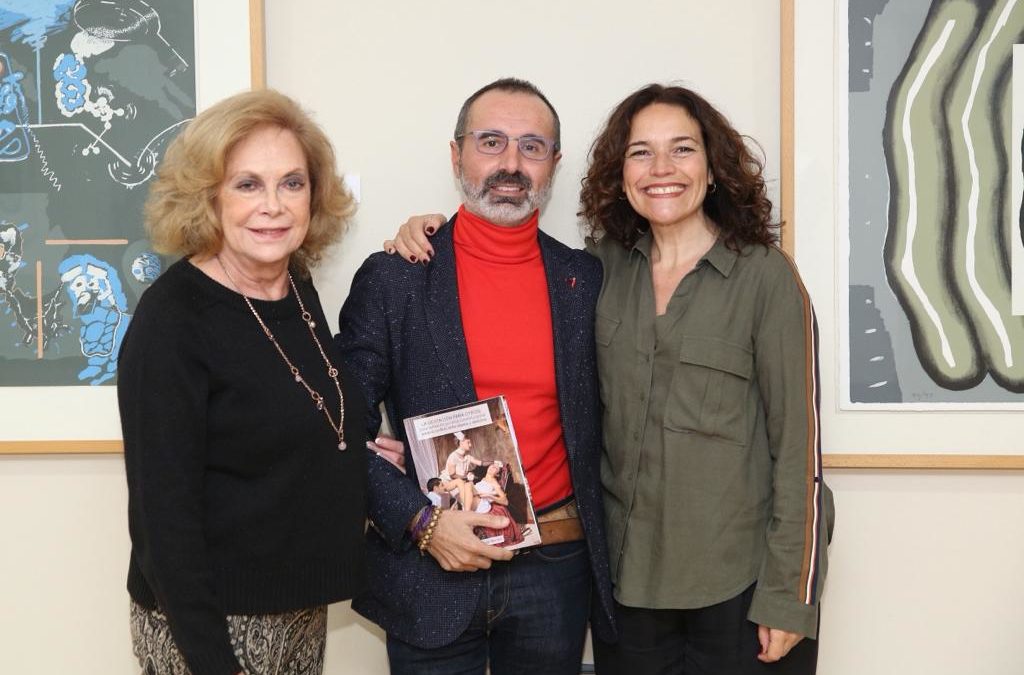 Amparo Rubiales, Octavio Salazar y Lina Gálvez en la Fundación Cajasol