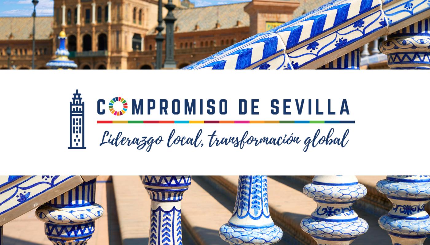 Cartel de la jornada sobre la Agenda 2030 en Sevilla
