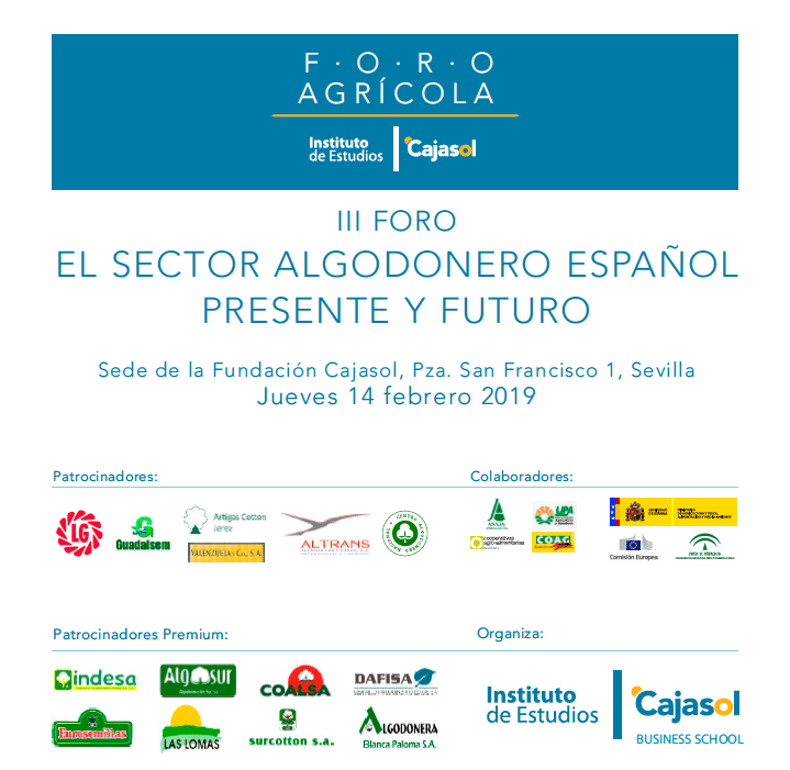 Cartel del III Foro 'El sector algodonero español