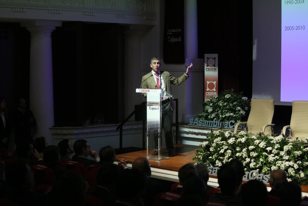 Javier Candau en la jornada CESUR sobre ciberseguridad en la empresa desde la Fundación Cajasol