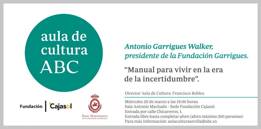 Aula de Cultura ABC de Sevilla con Antonio Garrigues