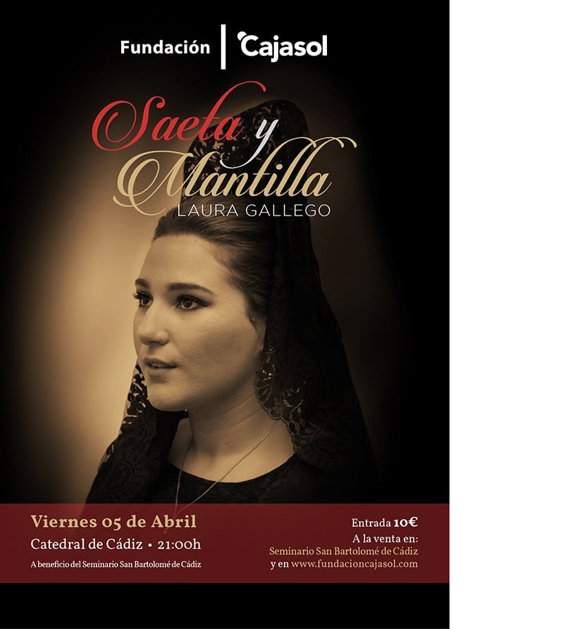 Cartel del concierto de Laura Gallego en la Catedral de Cádiz