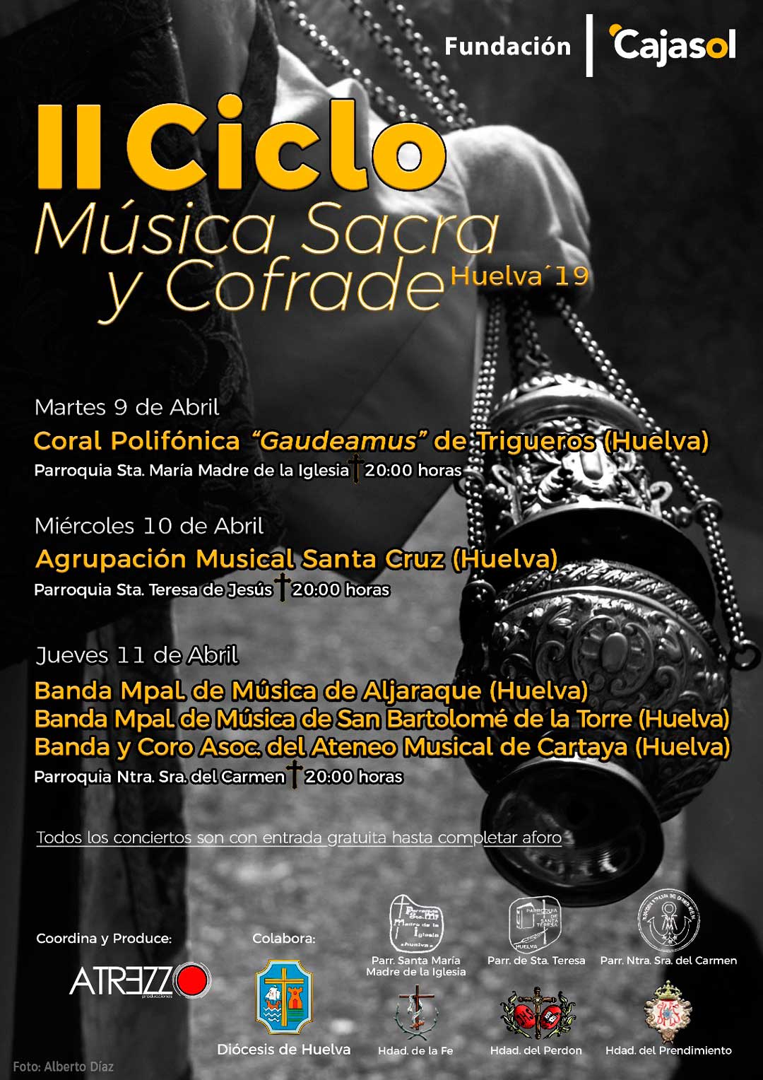 Cartel del II Ciclo de Música Sacra y Cofrade en Huelva