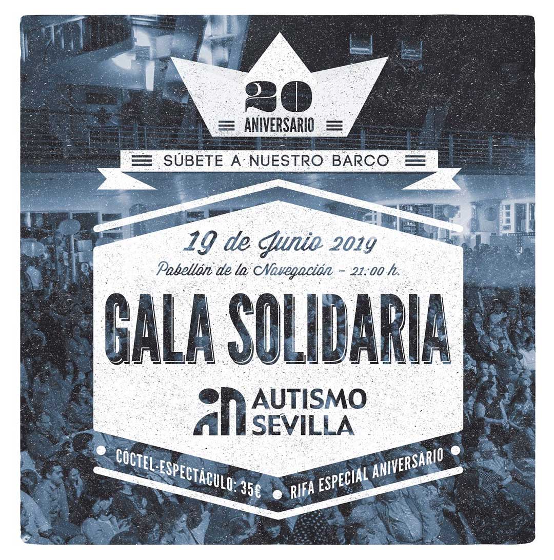 Cartel de la XX Gala Autismo Sevilla