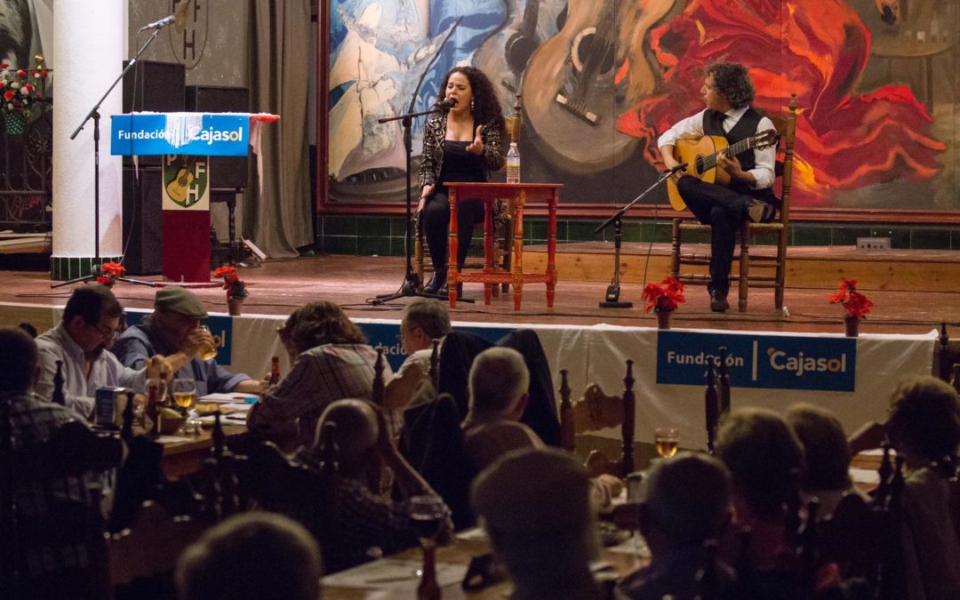 María del Carmen González y Almudena Domínguez, ganadoras del V Concurso Nacional de Arte Flamenco de Huelva ‘Colón Flamenco’