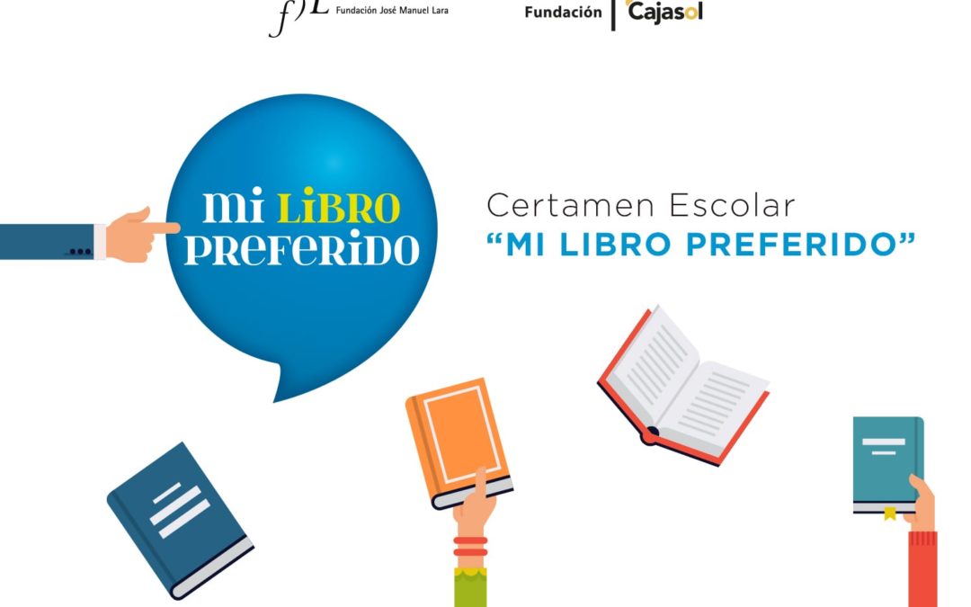 Cartel del VI Certamen escolar 'Mi libro preferido' en Andalucía