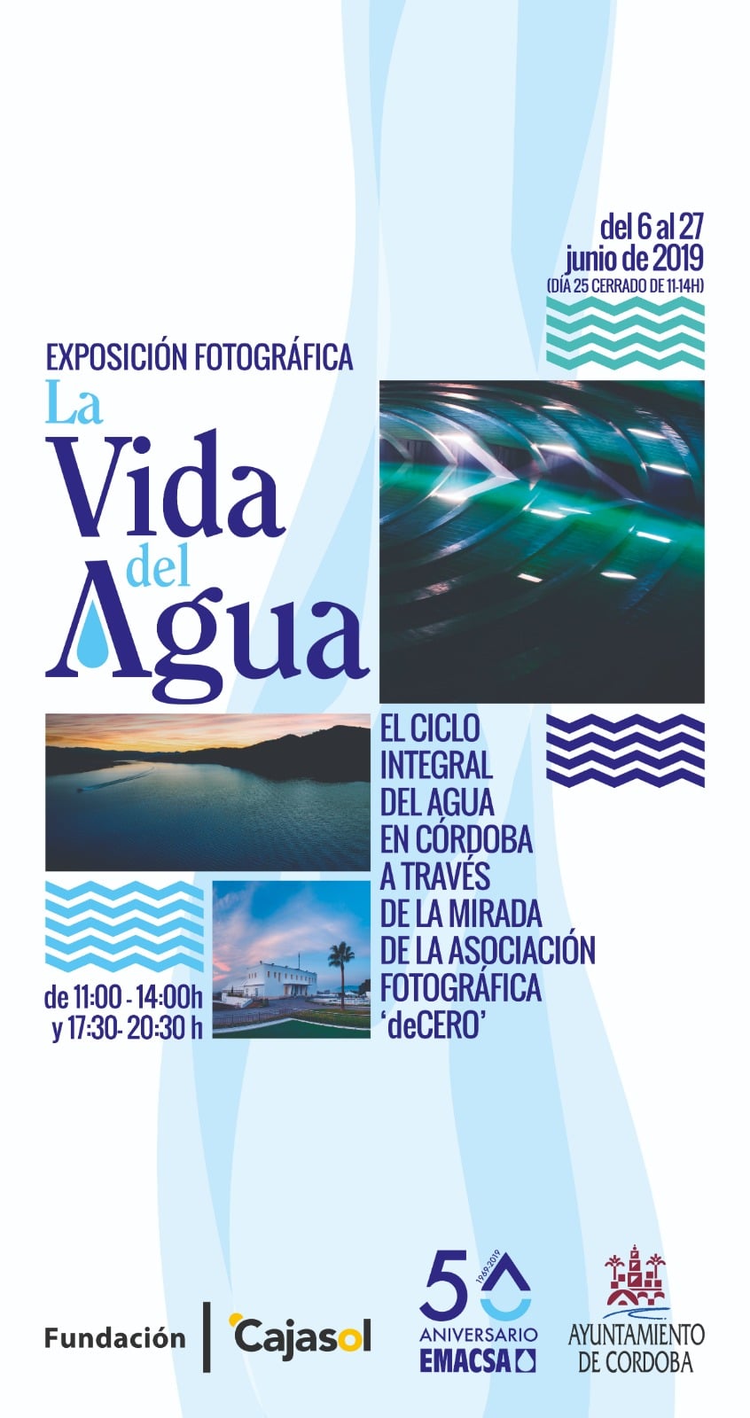 Cartel de la exposición 'La vida del agua' en Córdoba