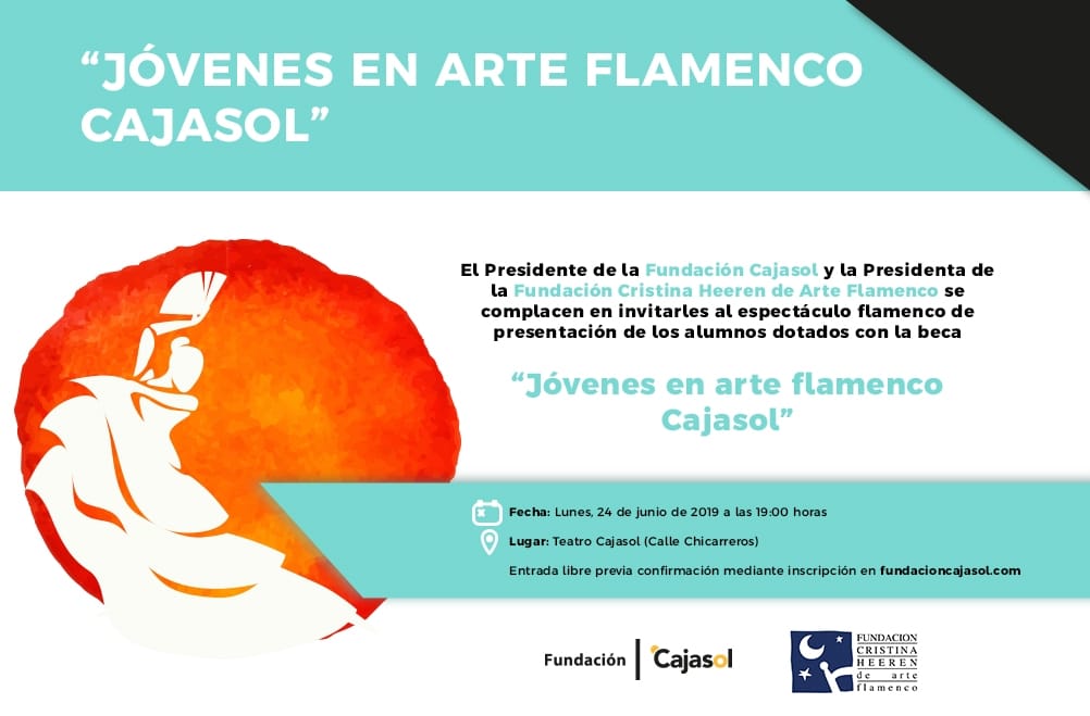 Invitación para el espectáculo 'Jóvenes en Arte Flamenco' en Sevilla