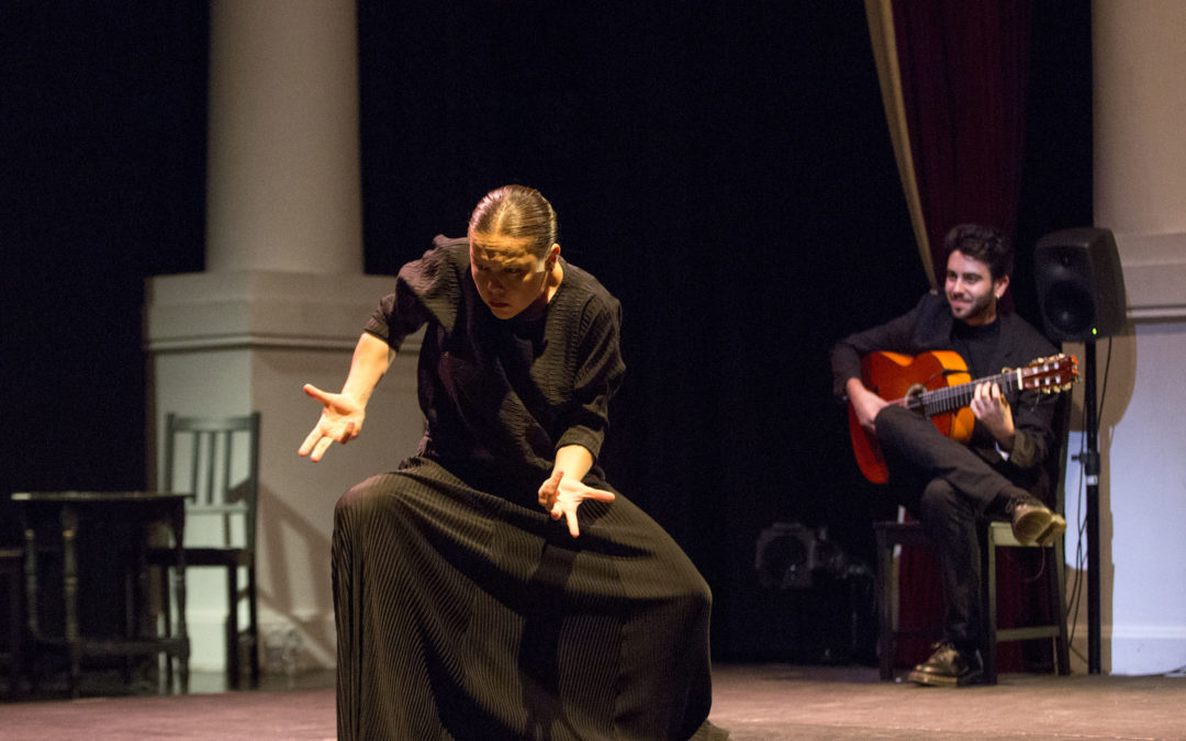 Rocío Molina, durante su actuación en los Jueves Flamencos de la Fundación Cajasol en Sevilla