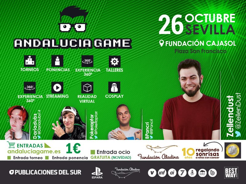 Cartel de Andalucía Game 2019 en la Fundación Cajasol