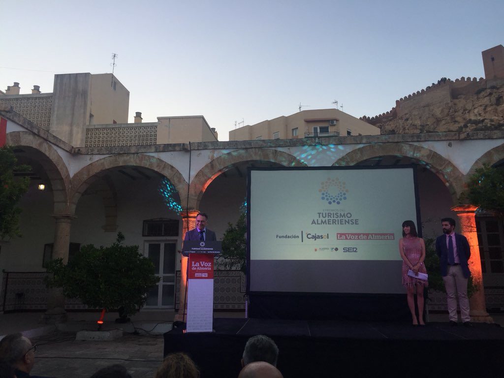 Francisco Galván, representante de la Fundación Cajasol en los II Premios de Turismo Almeriense