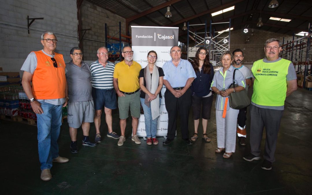 Entrega de alimentos para entidades sociales en Andalucía