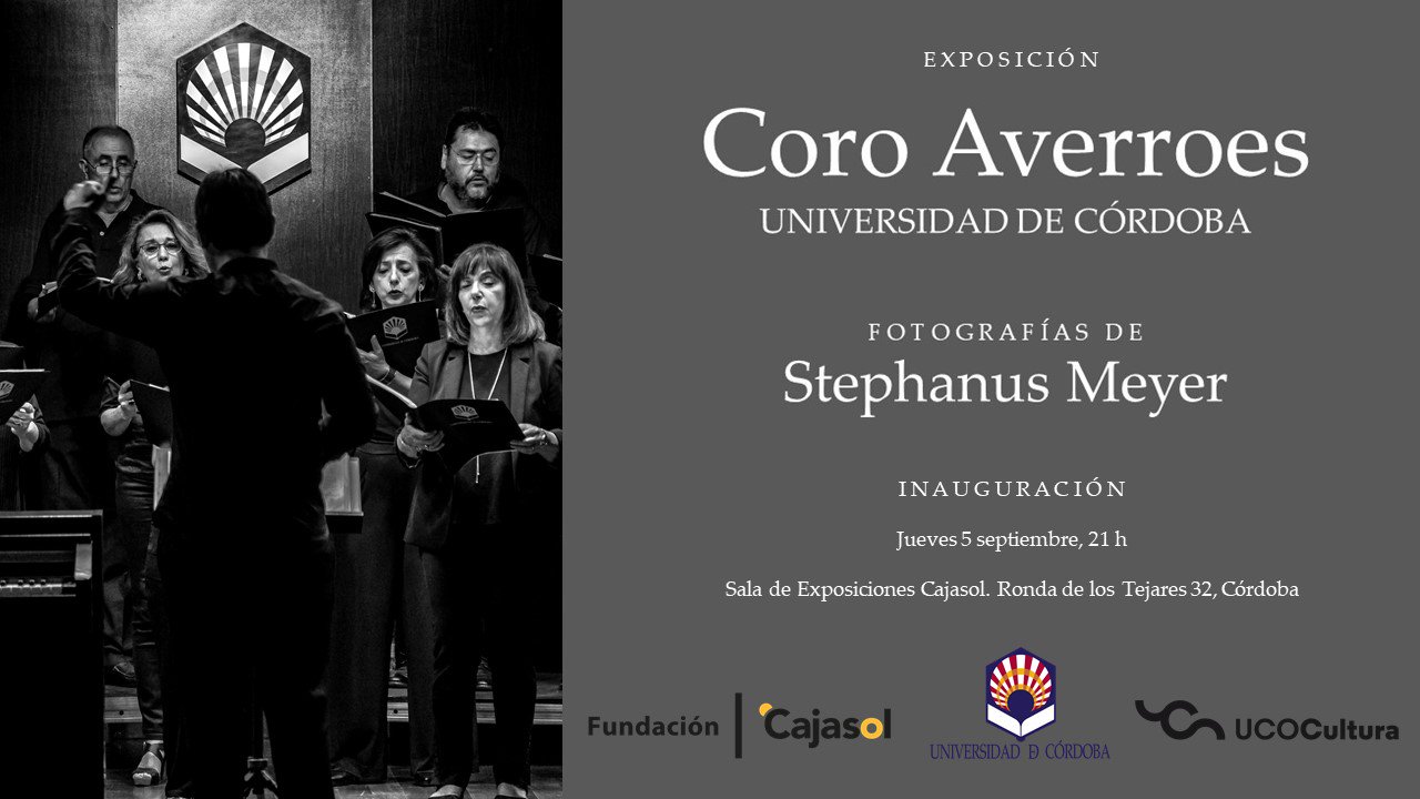 Cartel de la exposición 'Coro Averroes' en Córdoba