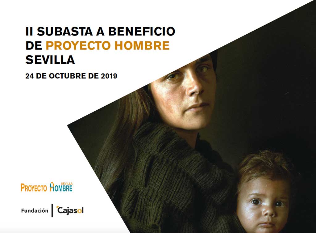 Cartel de la II Subasta a Beneficio de Proyecto Hombre Sevilla
