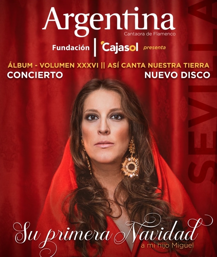 Cartel del concierto de Navidad 2019 de Argentina en Sevilla