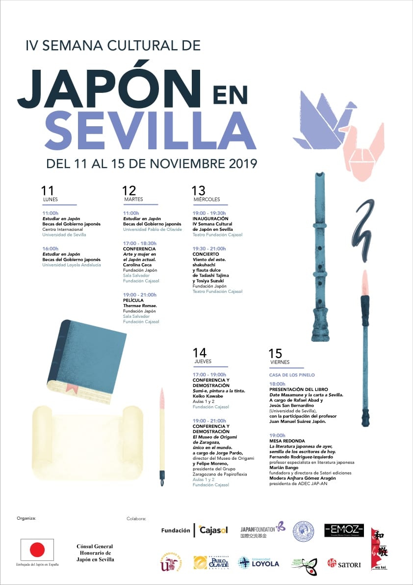 Programa de la IV Semana Cultural de Japón en Sevilla