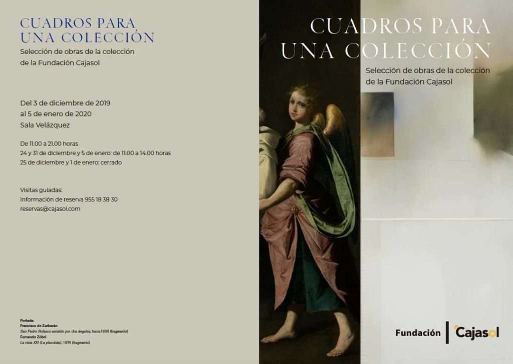 Cartel de la exposición 'Cuadros para una colección' en Sevilla
