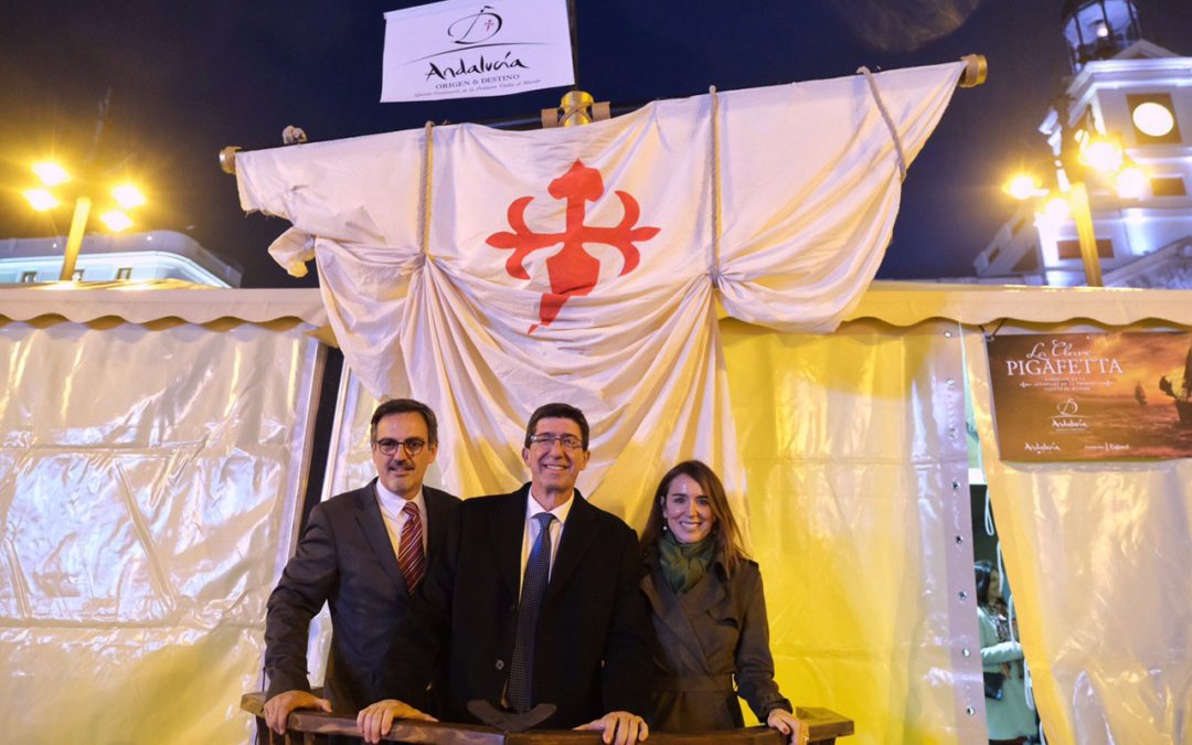 Inauguración del Escape Room de 'La Clave Pigafetta' en la Puerta del Sol de Madrid