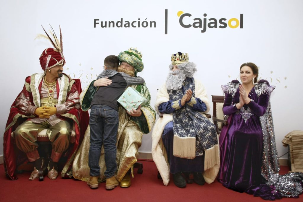 Visita de los Reyes Magos 2020 a la sede de la Fundación Cajasol en Cádiz