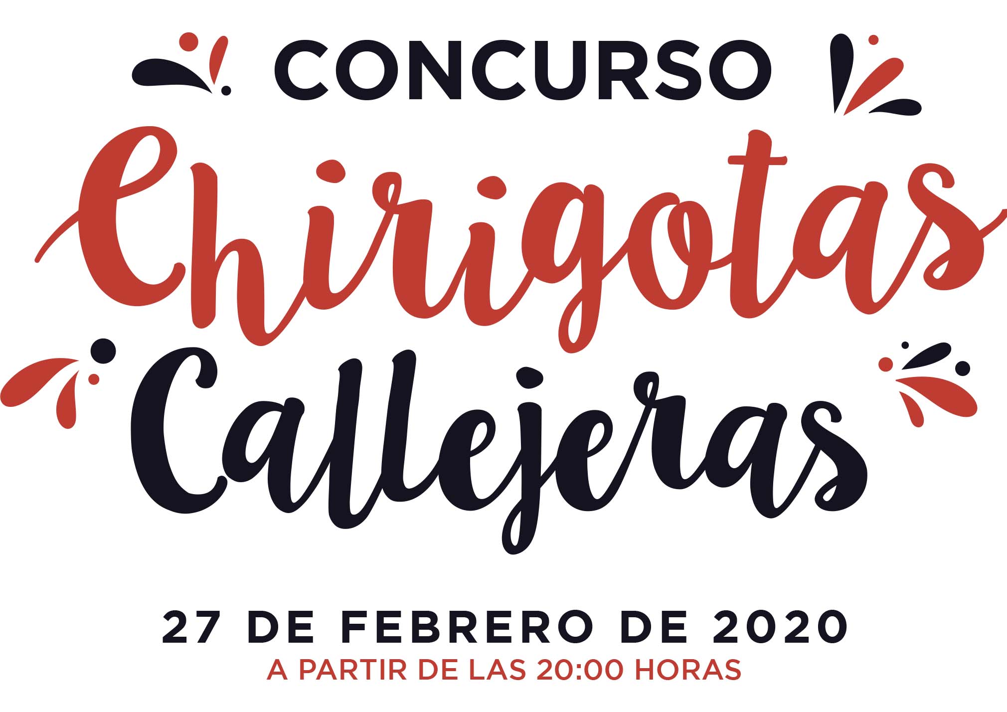 Cartel del concurso de chirigotas callejeras 2020 en la Fundación Cajasol