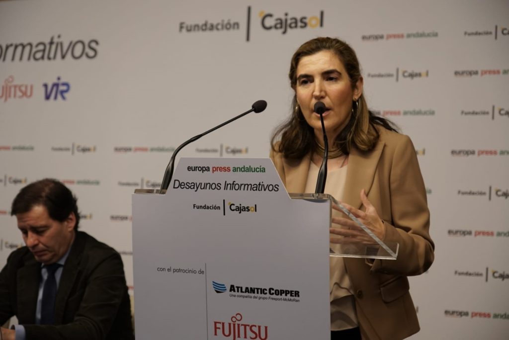 Rocío Blanco, en el desayuno Informativo de Europa Press Andalucía sobre empleo y trabajadores autónomos en la Fundación Cajasol