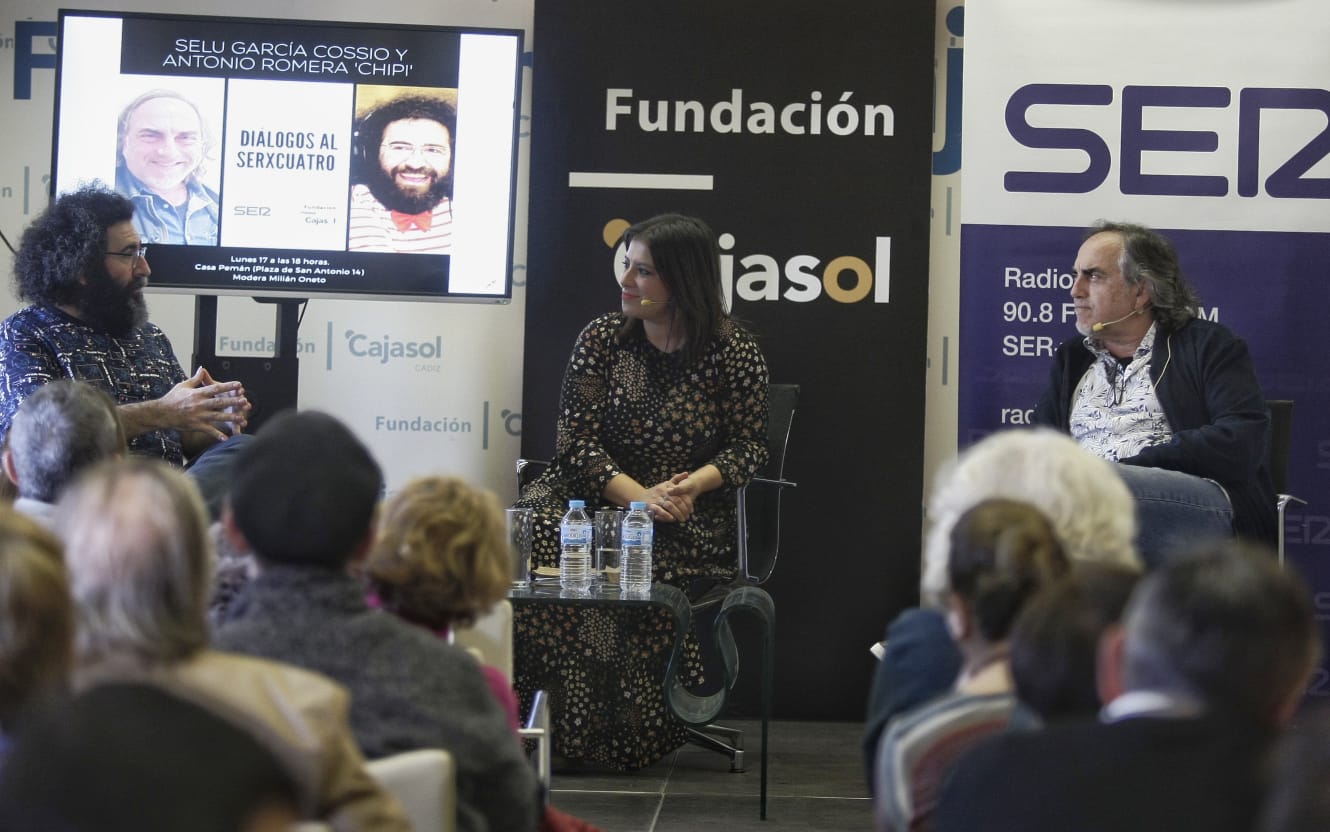 Diálogos al SERxCuatro con El Selu y Chipi en la Fundación Cajasol