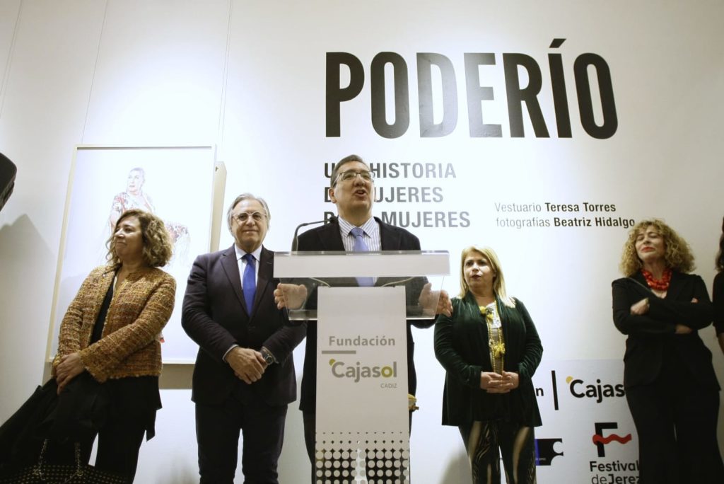 Antonio Pulido, durante la inauguración de la exposición 'Poderío' en los Claustros de Santo Domingo