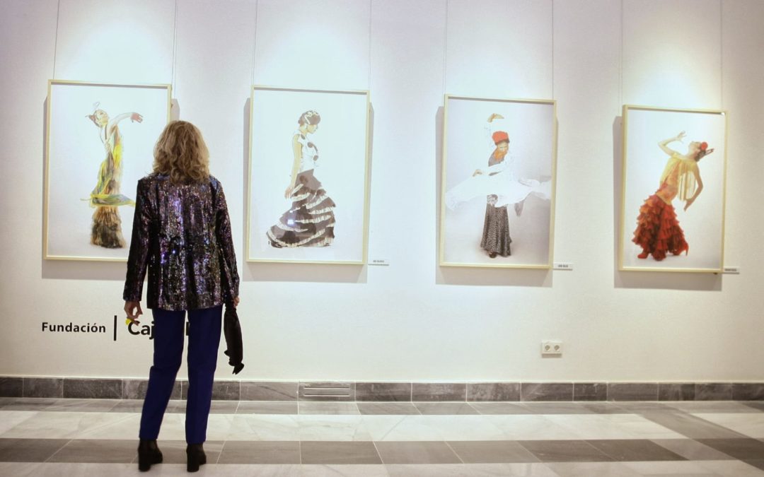 Algunos de los cuadros que se pueden ver en la exposición 'Poderío' en Jerez