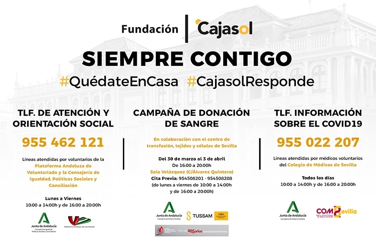 Creatividad de la campaña Siempre Contigo de la Fundación Cajasol