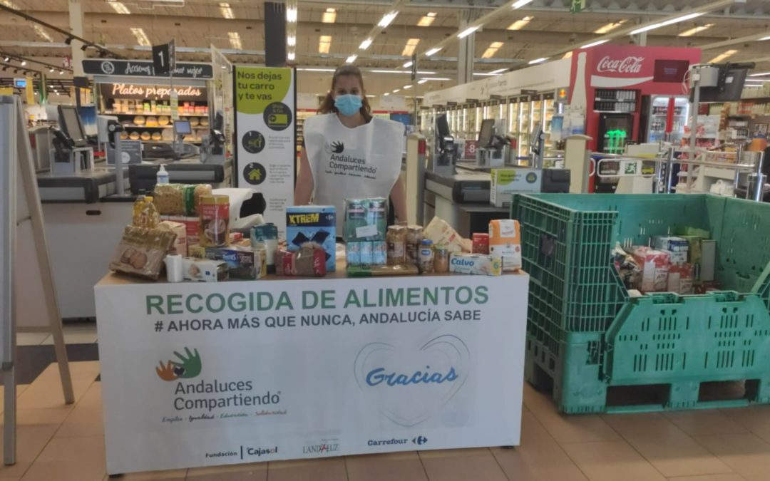 Campaña de recogida de alimentos de ‘Andaluces Compartiendo’ en Sevilla, Huelva, Cádiz y Córdoba