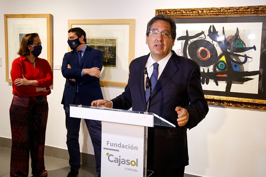 Antonio Pulido, durante su intervención ante los medios de comunicación